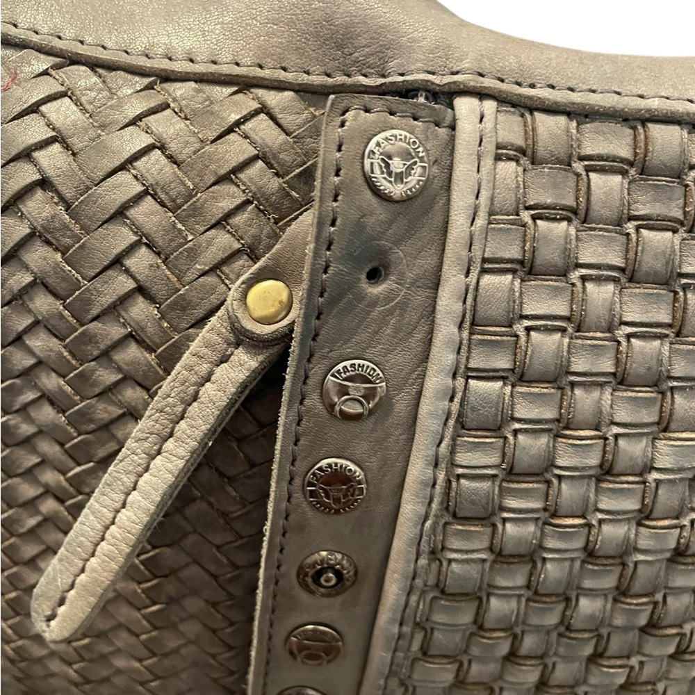 COPY - Authentic Milo Tan Crossbody Bag with Woven Texture and Zipper Closure